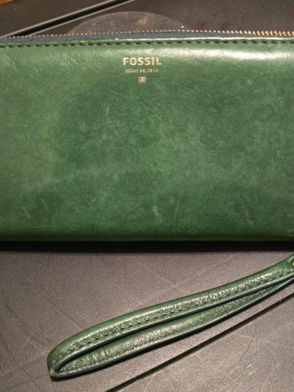 Fossil Green leather wallet